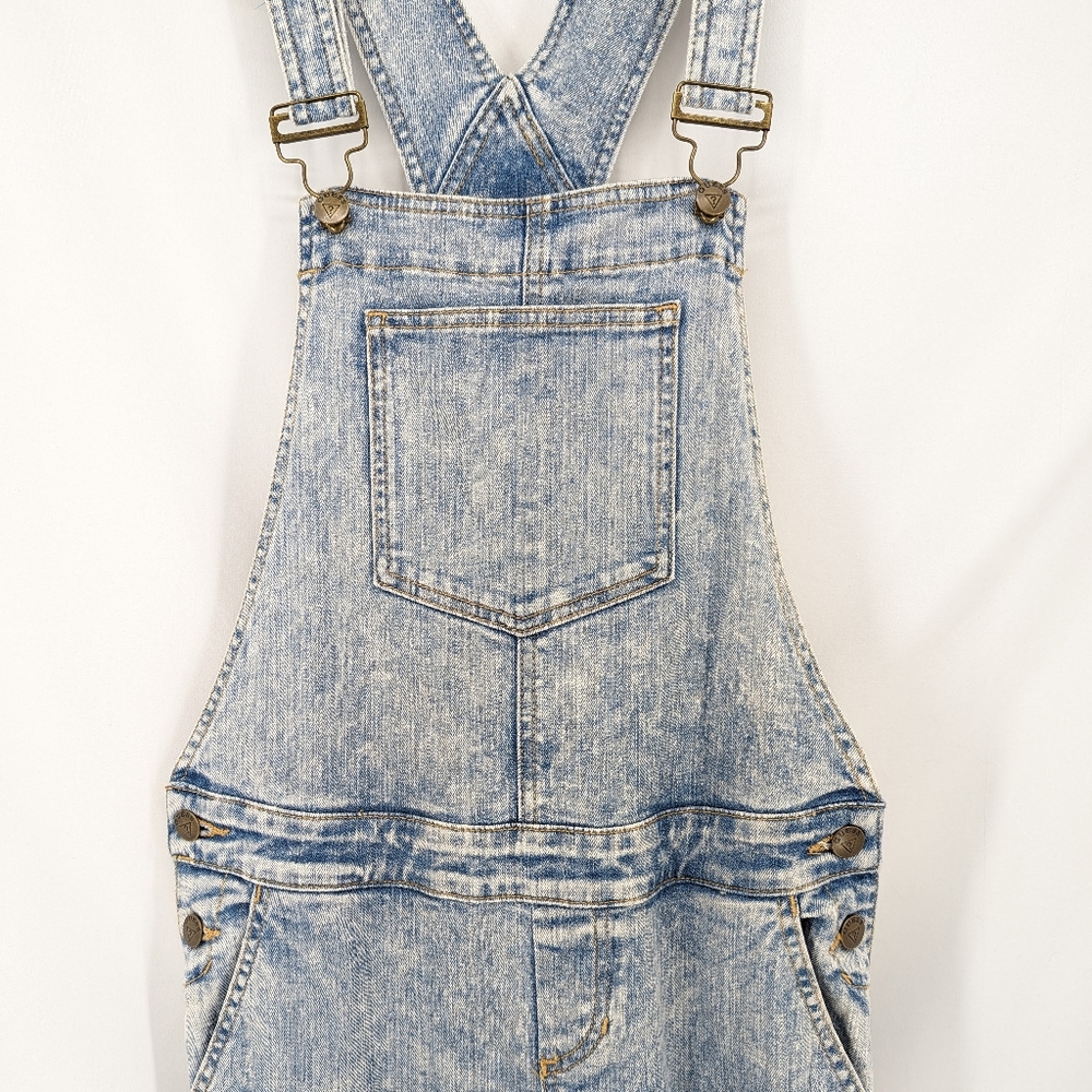 Guess Denim Overalls Acid Wash Skinny Leg Size 25 - Picture 5 of 10
